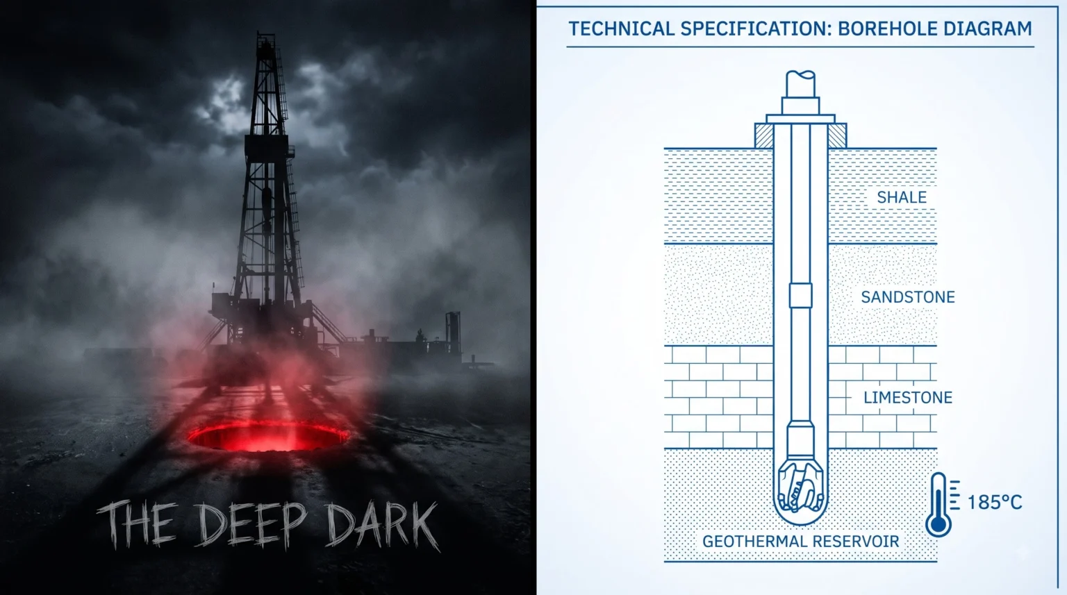 Myth versus reality illustration of the Kola Superdeep Borehole "Well to Hell" legend